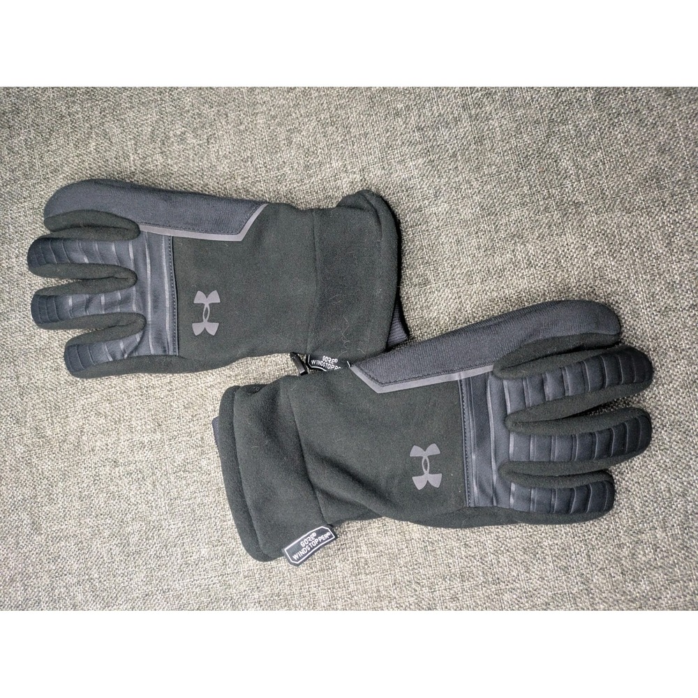 Under Armour Gore Tex Wind Stopper Gloves Men's Size Large Fleece Winter Wear